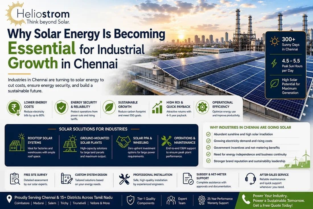 Why Solar Energy Is Becoming Essential for Industrial Growth in Chennai