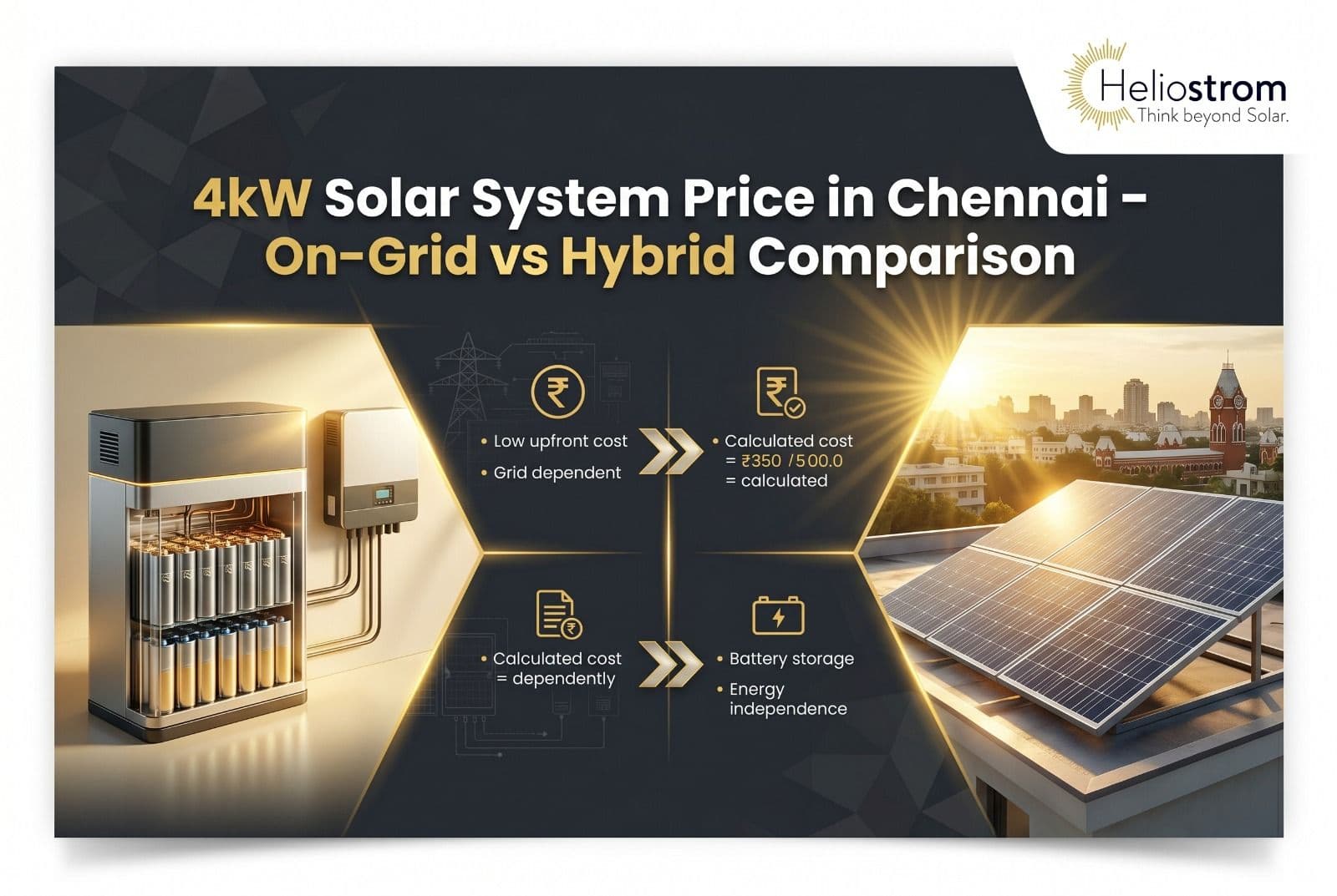 4kW Solar System Price in Chennai: On-Grid vs Hybrid Comparison (2026)
