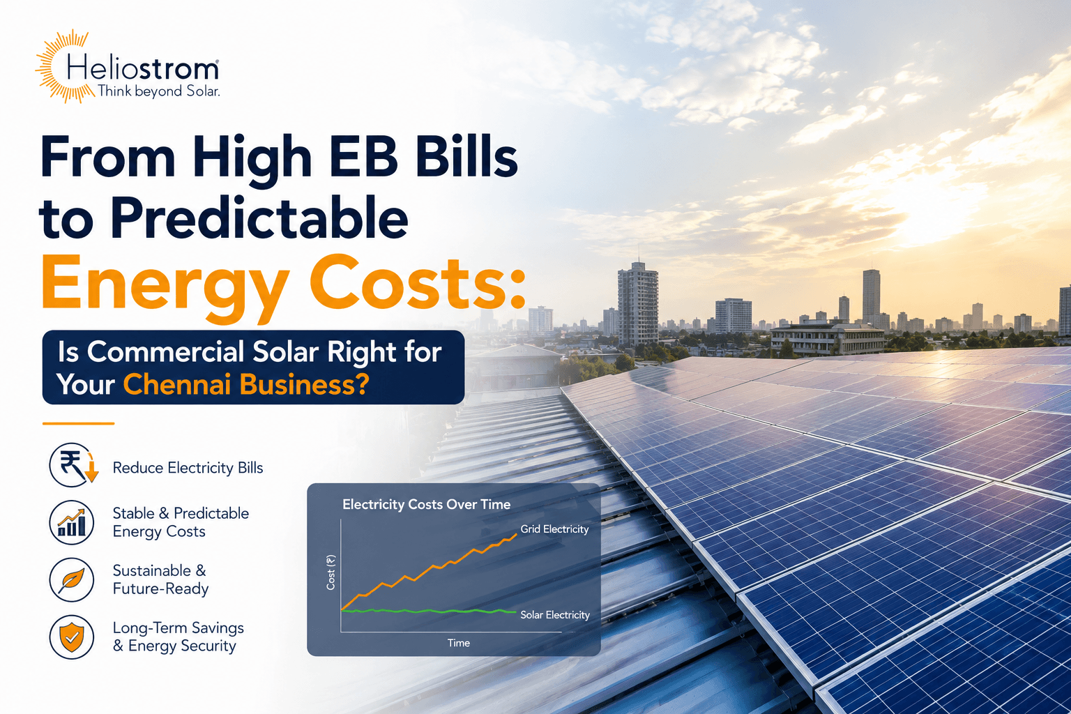 From High EB Bills to Predictable Energy Costs: Is Commercial Solar Right for Your Chennai Business?