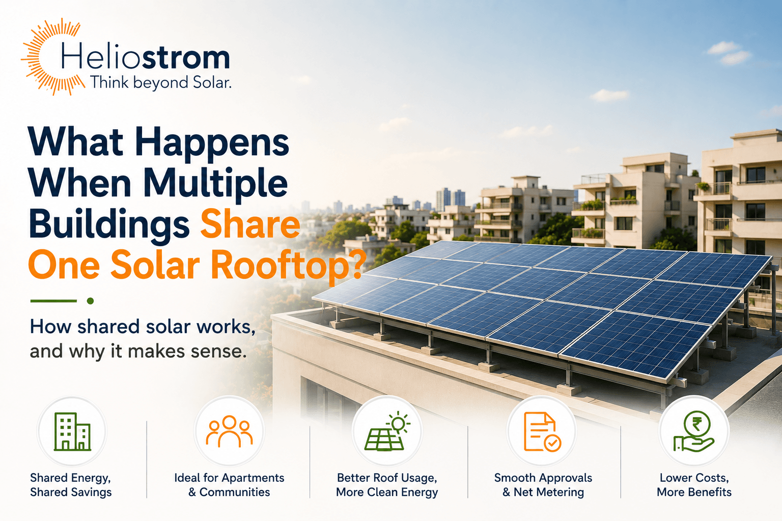 What Happens When Multiple Buildings Share One Solar Rooftop?